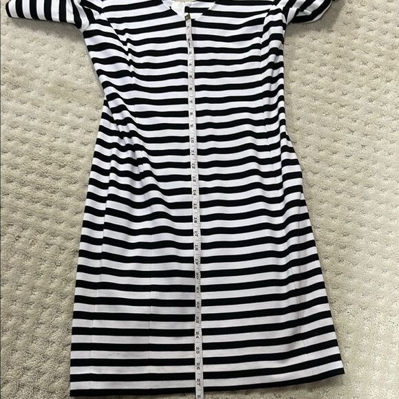 Banana Republic Black and White Striped Dress, Size 4 - Picture 6 of 7